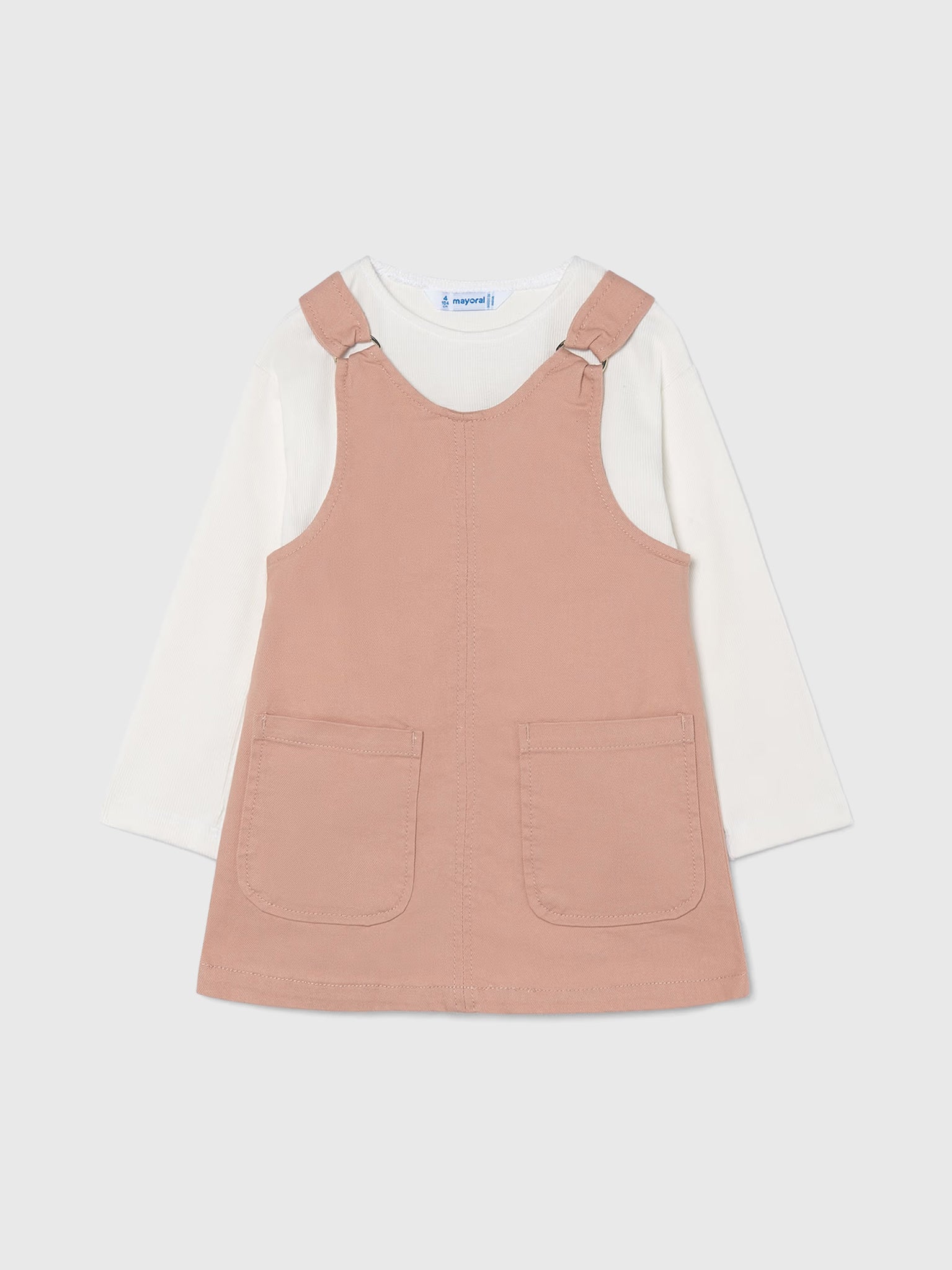 Mayoral Girls' Pinafore Dress Set