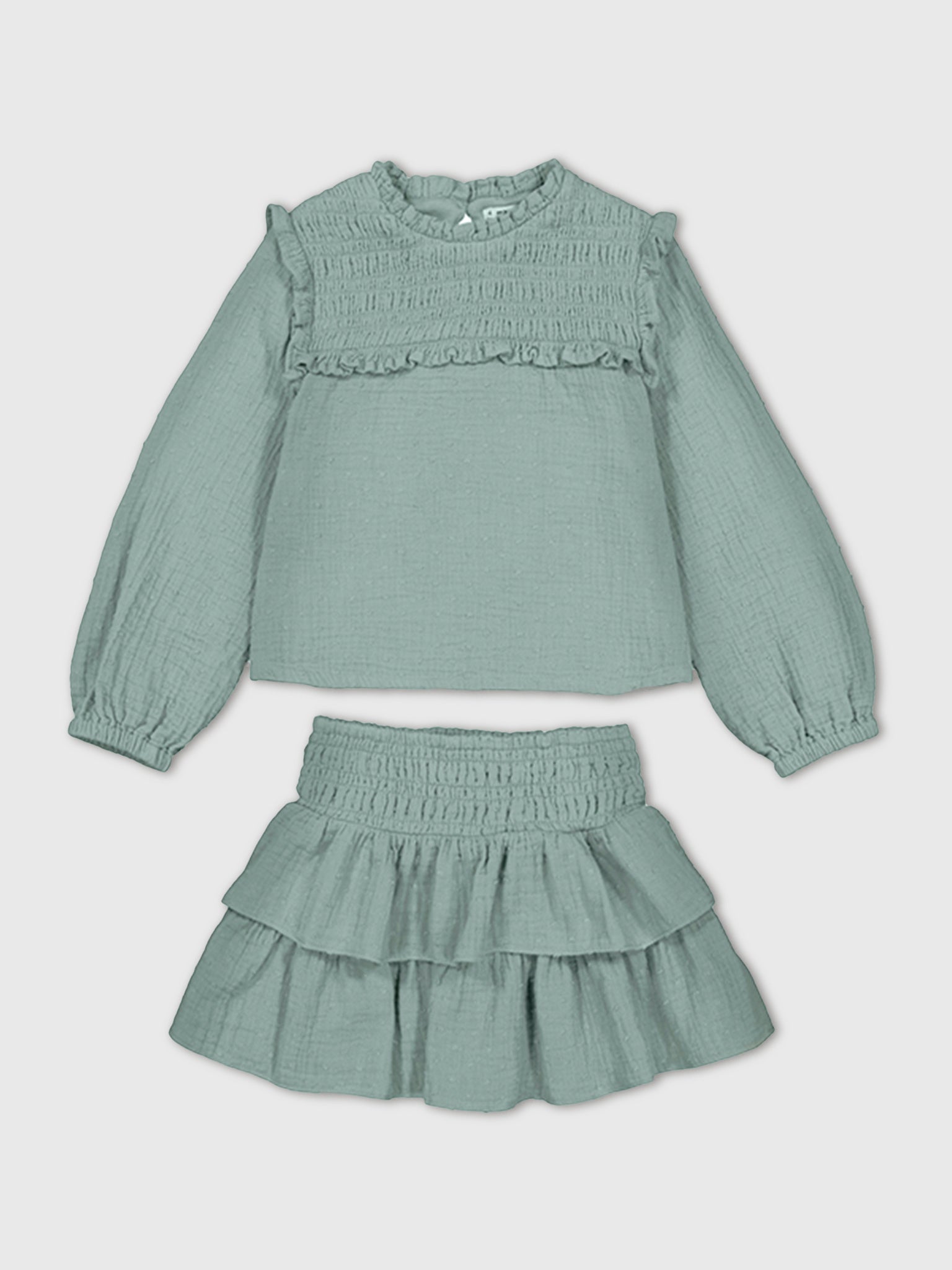 Mayoral Girls' Blouse + Skirt Set - Saint Bernard
