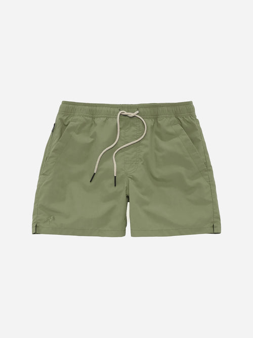 OAS Men's Green Nylon Swim Trunk