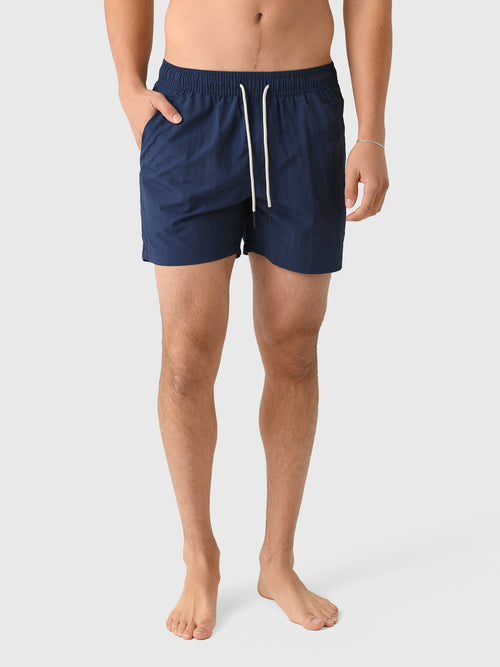 OAS Men's Navy Nylon Swim Trunk