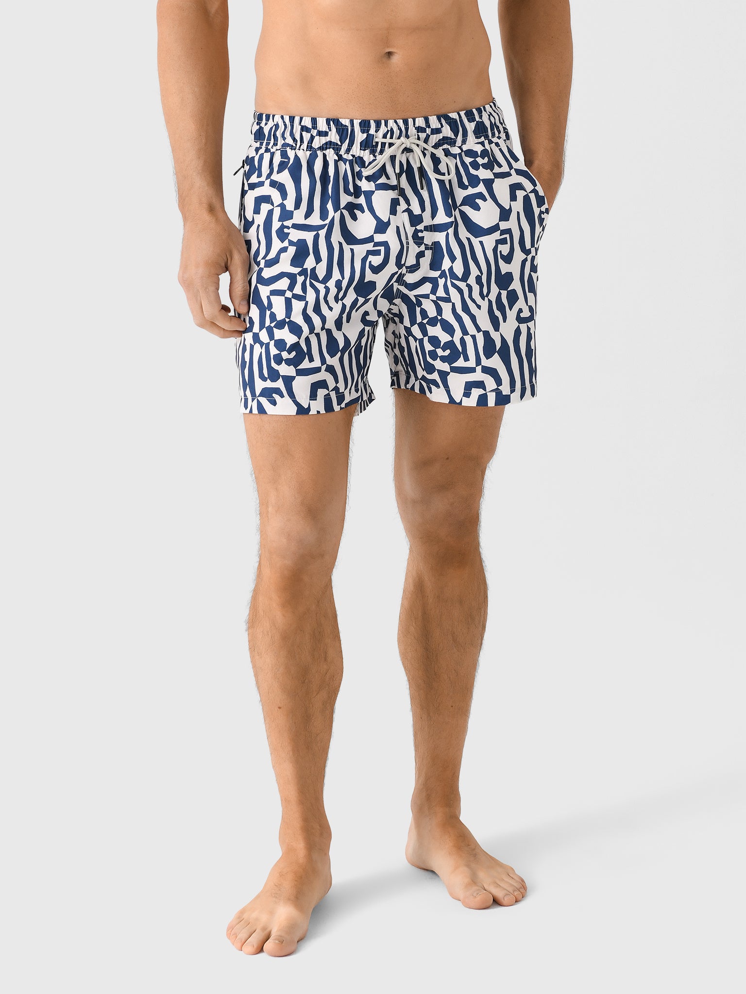 OAS Men's Marbling Swim Trunk - Saint Bernard