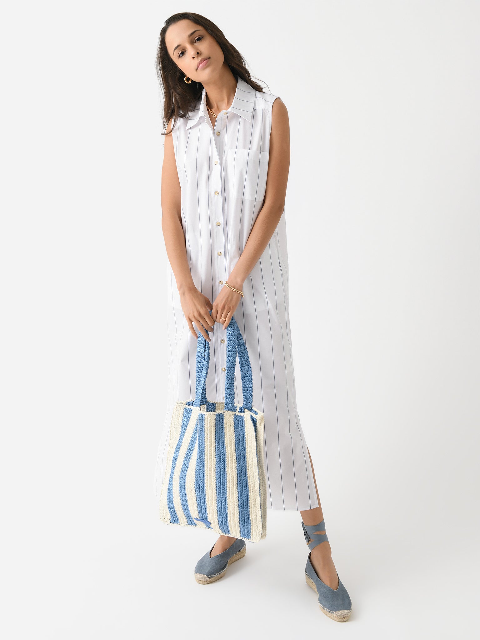 DONNI. Women's The Pop Sleeveless Dress - Saint Bernard