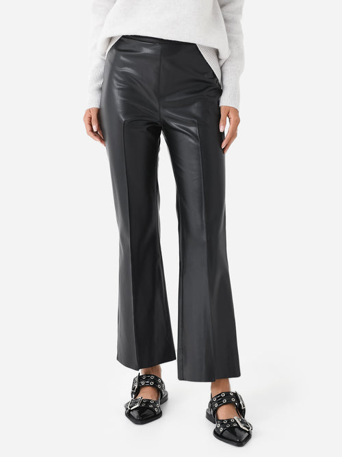 Grey/Ven Women's The Porterfield Vegan Leather Crop Flare Pant