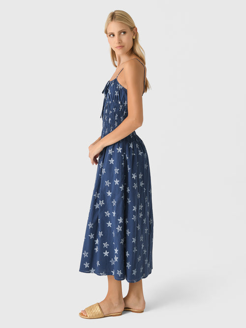 Ciao Lucia Women's Russo Cotton Voile Midi Dress