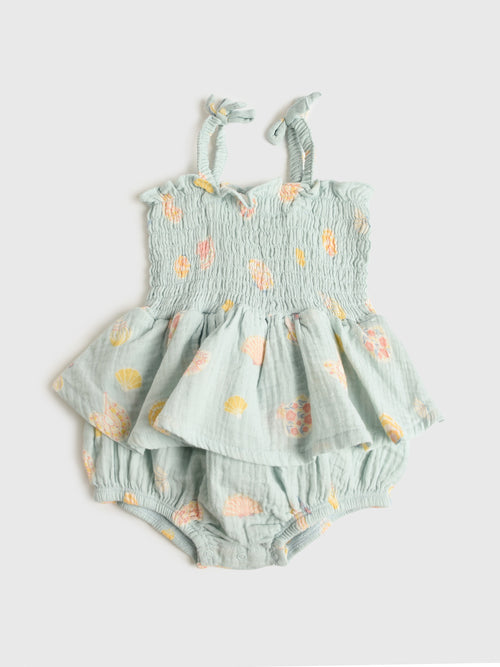 Angel Dear Baby Girls' Pretty Seashells Smocked Skirt Bubble