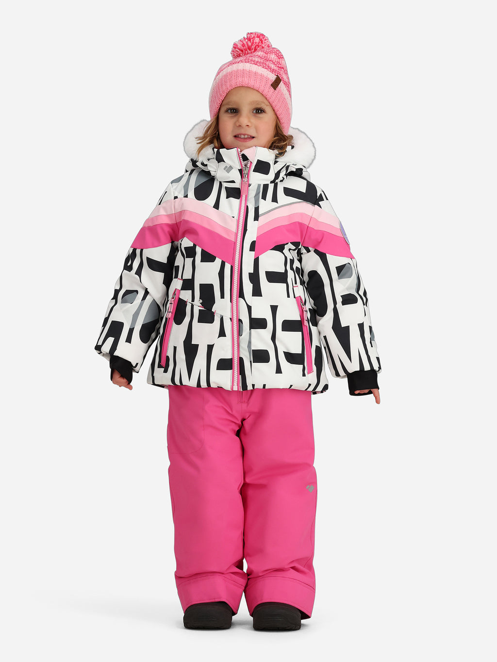 Obermeyer Girls' Cara Mia Faux Fur Jacket - Saint Bernard