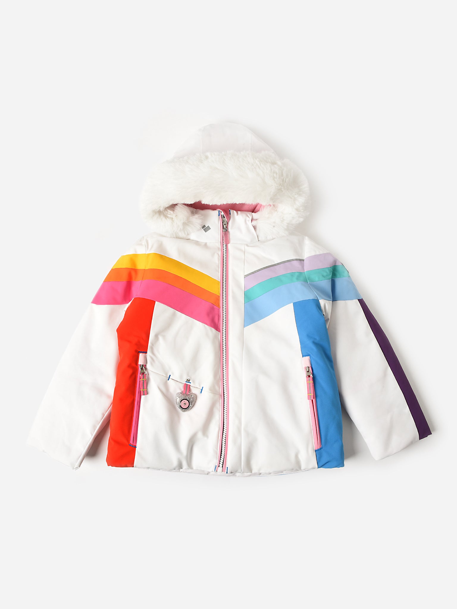 Obermeyer Girls' Cara Mia Faux Fur Jacket - Saint Bernard