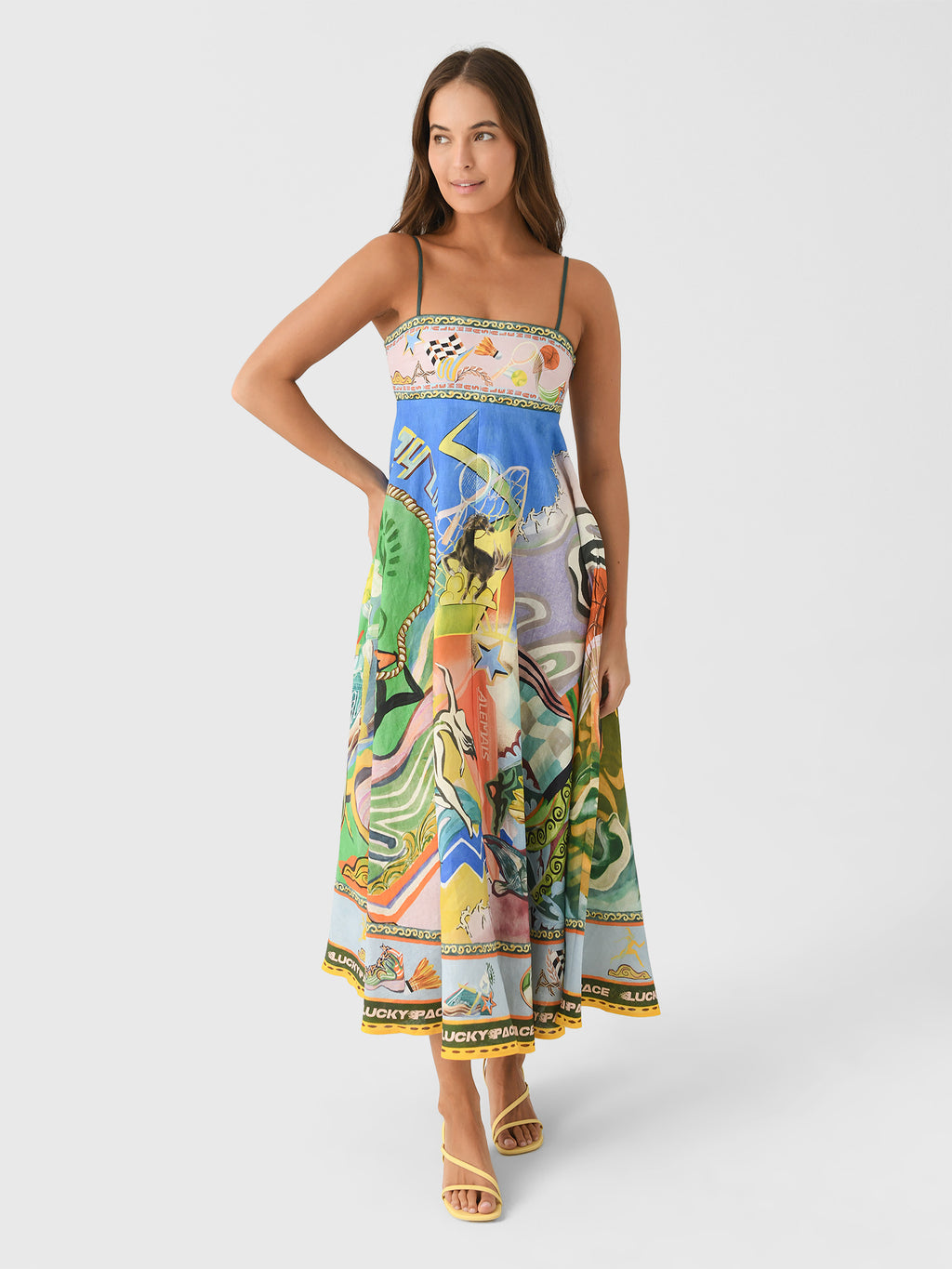 Alemais Women's Lucky Pace Sundress - Saint Bernard