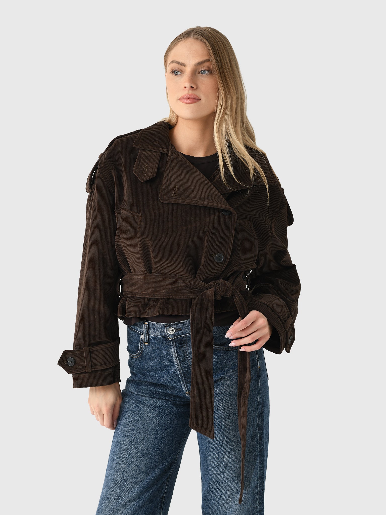 Citizens Of Humanity Women's Short Favi Trench Jacket - Saint Bernard