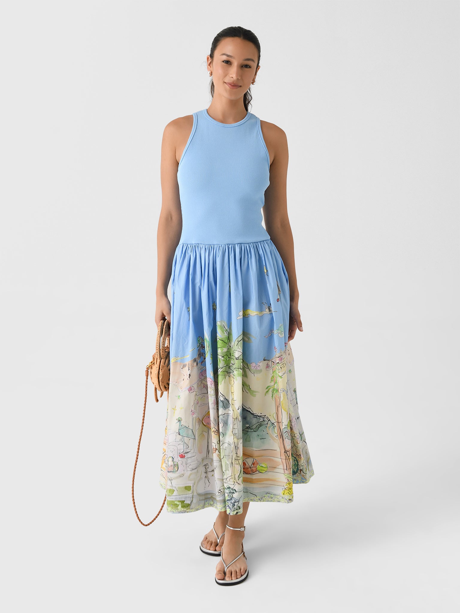 Alemais Women's Anouk Tank Midi Dress - Saint Bernard