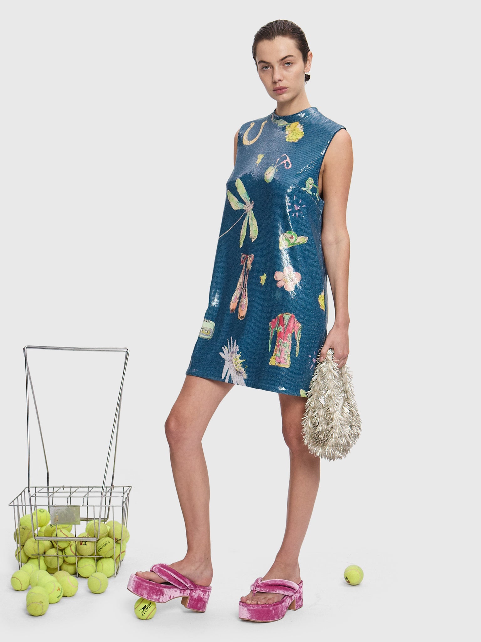 Alemais Women's Isadora Sequin Mini Dress - Saint Bernard