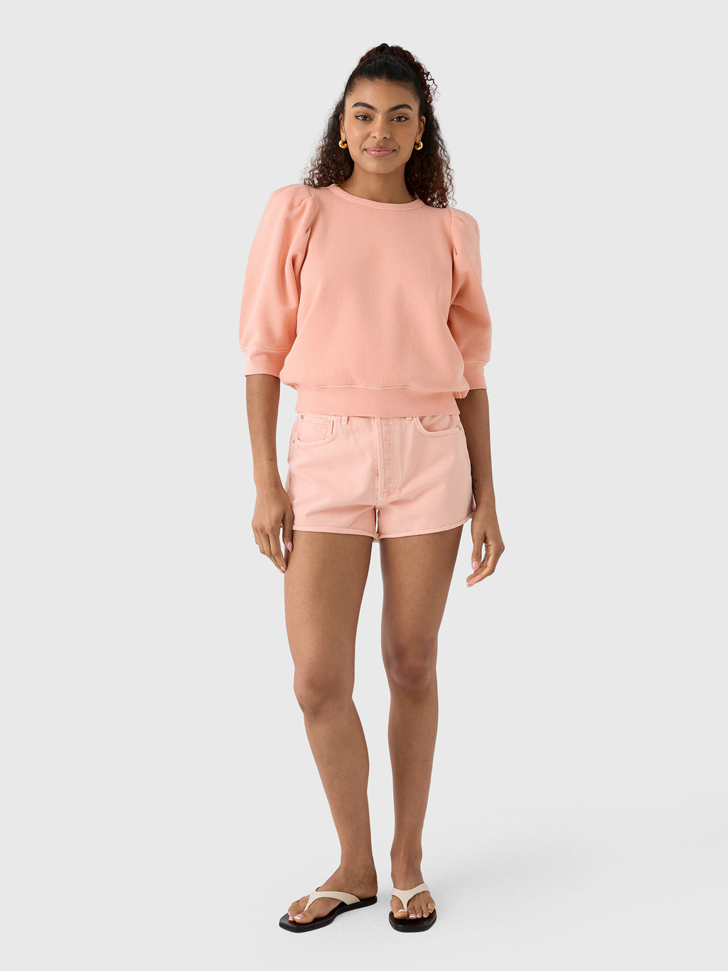 Citizens Of Humanity Women's Pleated Short Sleeve Crew - Saint Bernard