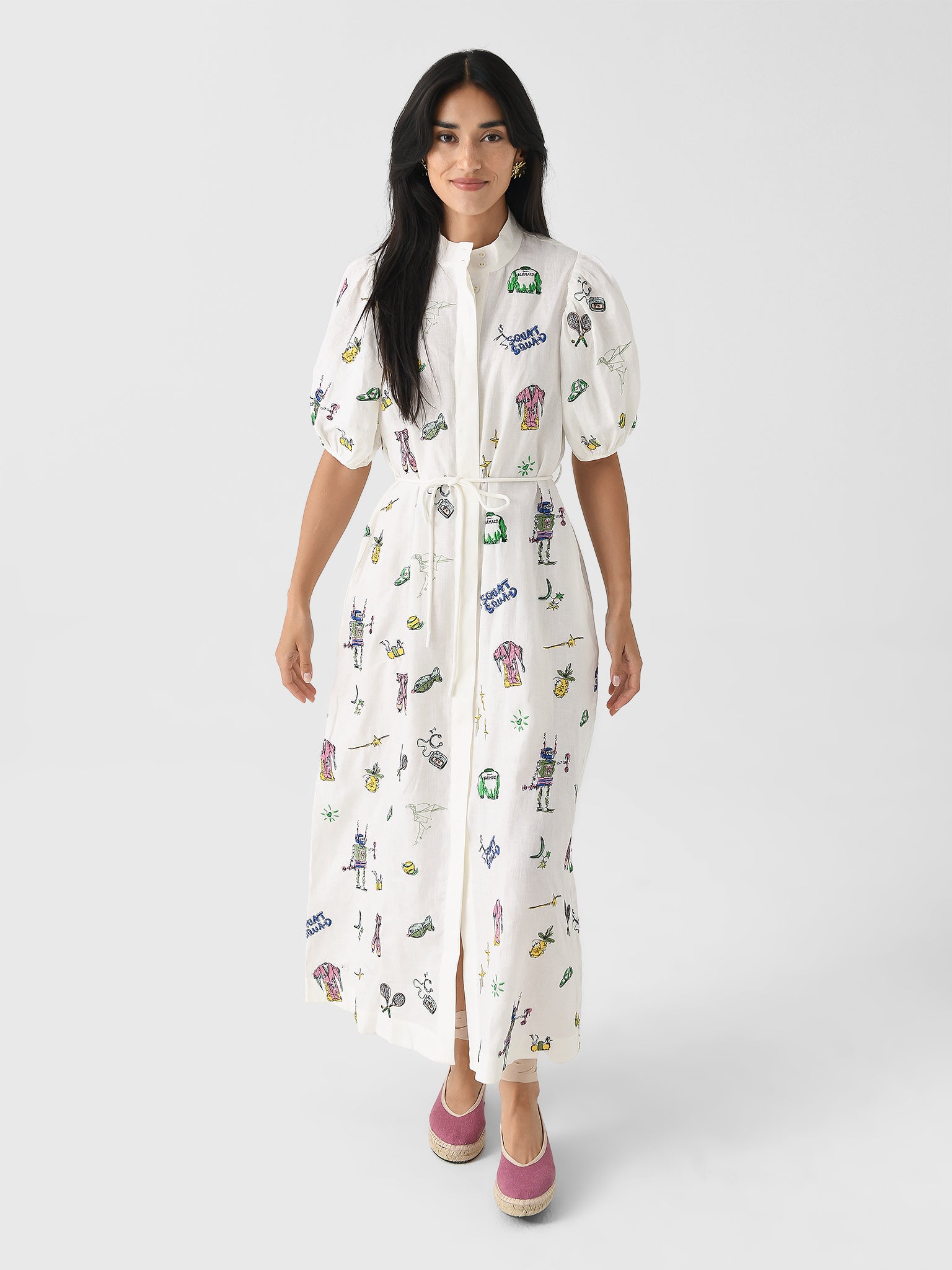 Alemais Women's Play Embroidered Shirtdress - AU4/US0 / CREAM Alemais Women's Play Embroidered Shirtdress - AU4/US0 / CREAM