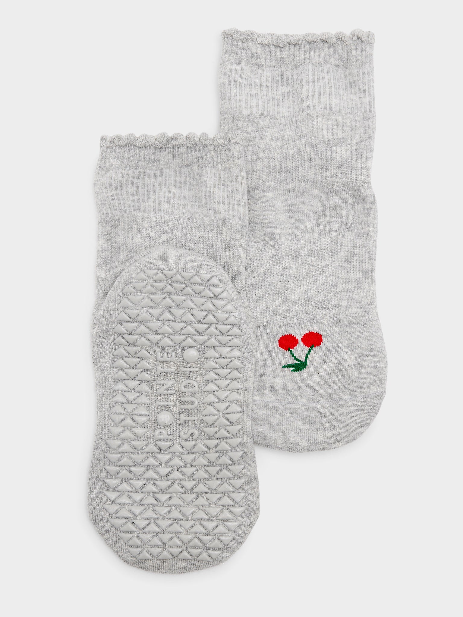 Pointe Studio Women's Cherry Ankle Grip Socks - Saint Bernard