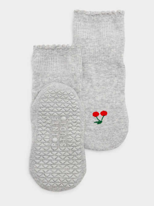Pointe Studio Women's Cherry Ankle Grip Socks