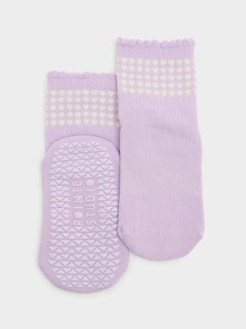 Pointe Studio Women's Sweetheart Ankle Grip Socks