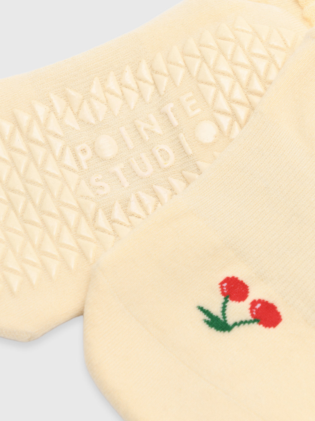 Pointe Studio Women's Cherry Full Foot Grip Socks - Saint Bernard