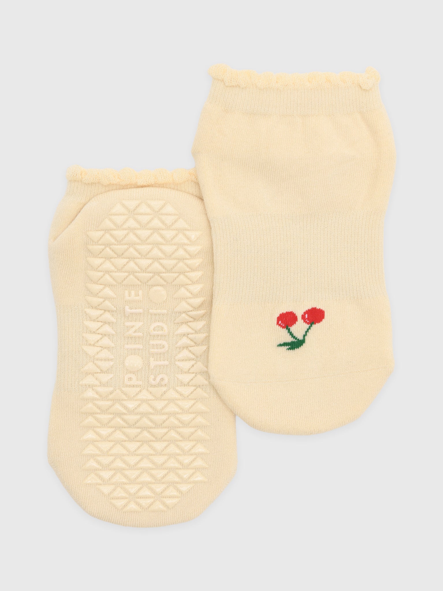 Pointe Studio Women's Cherry Full Foot Grip Socks - Saint Bernard