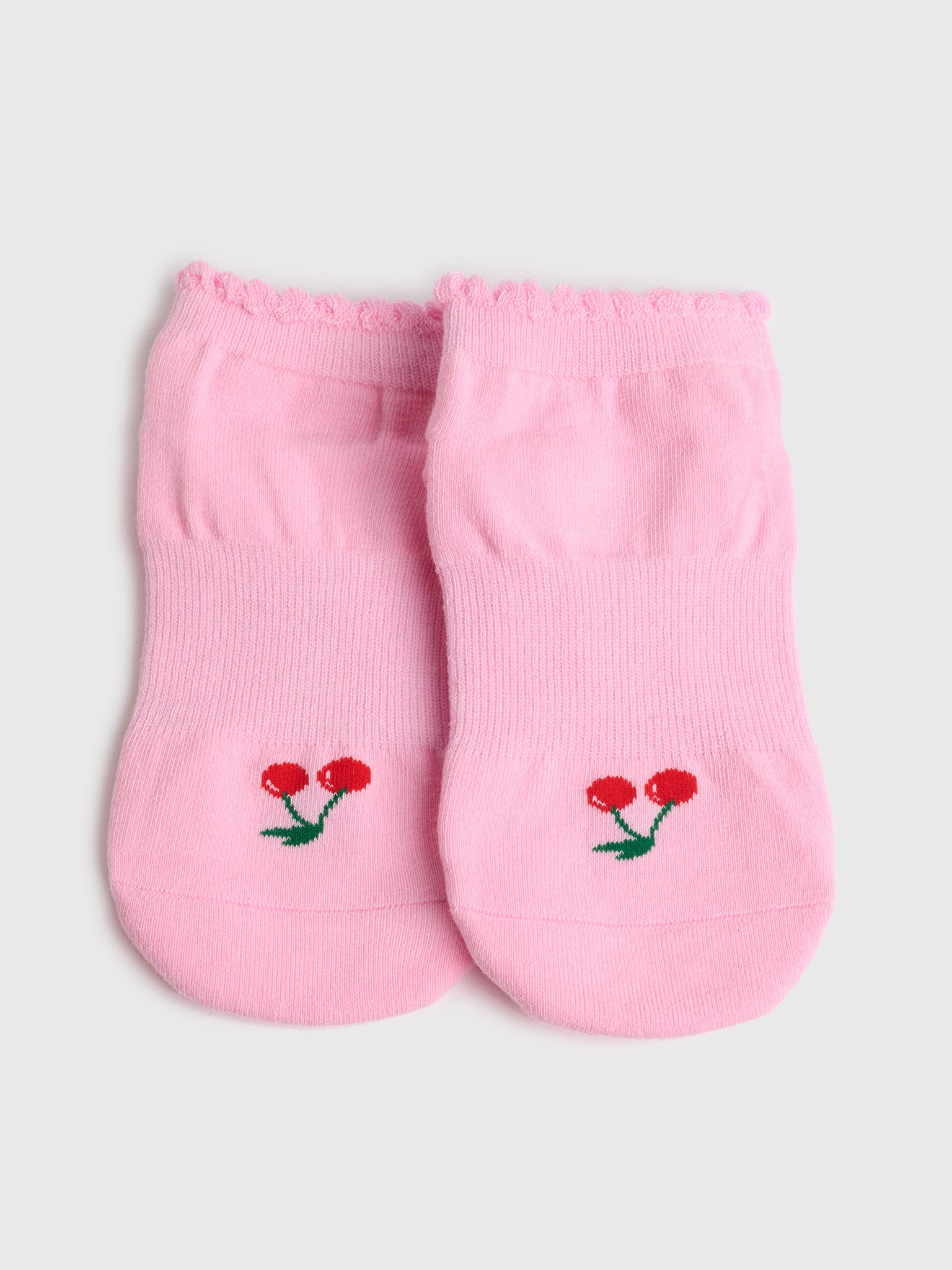 Pointe Studio Women's Cherry Full Foot Grip Socks - Saint Bernard