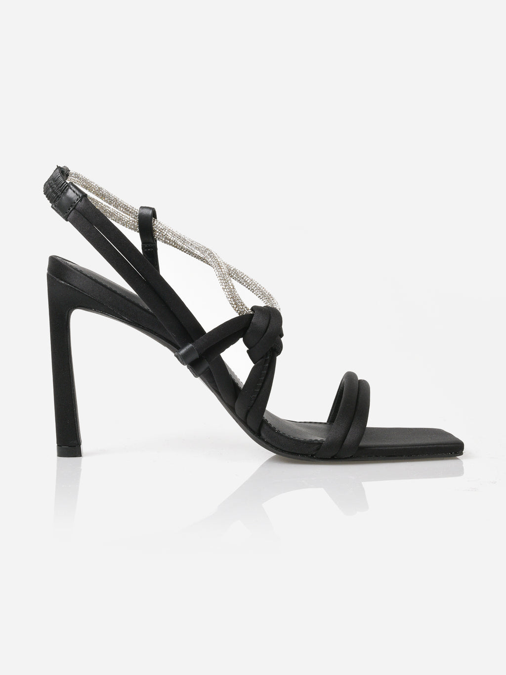 Simkhai Women's Cassie Crystal Strappy Heel Sandal - Saint Bernard
