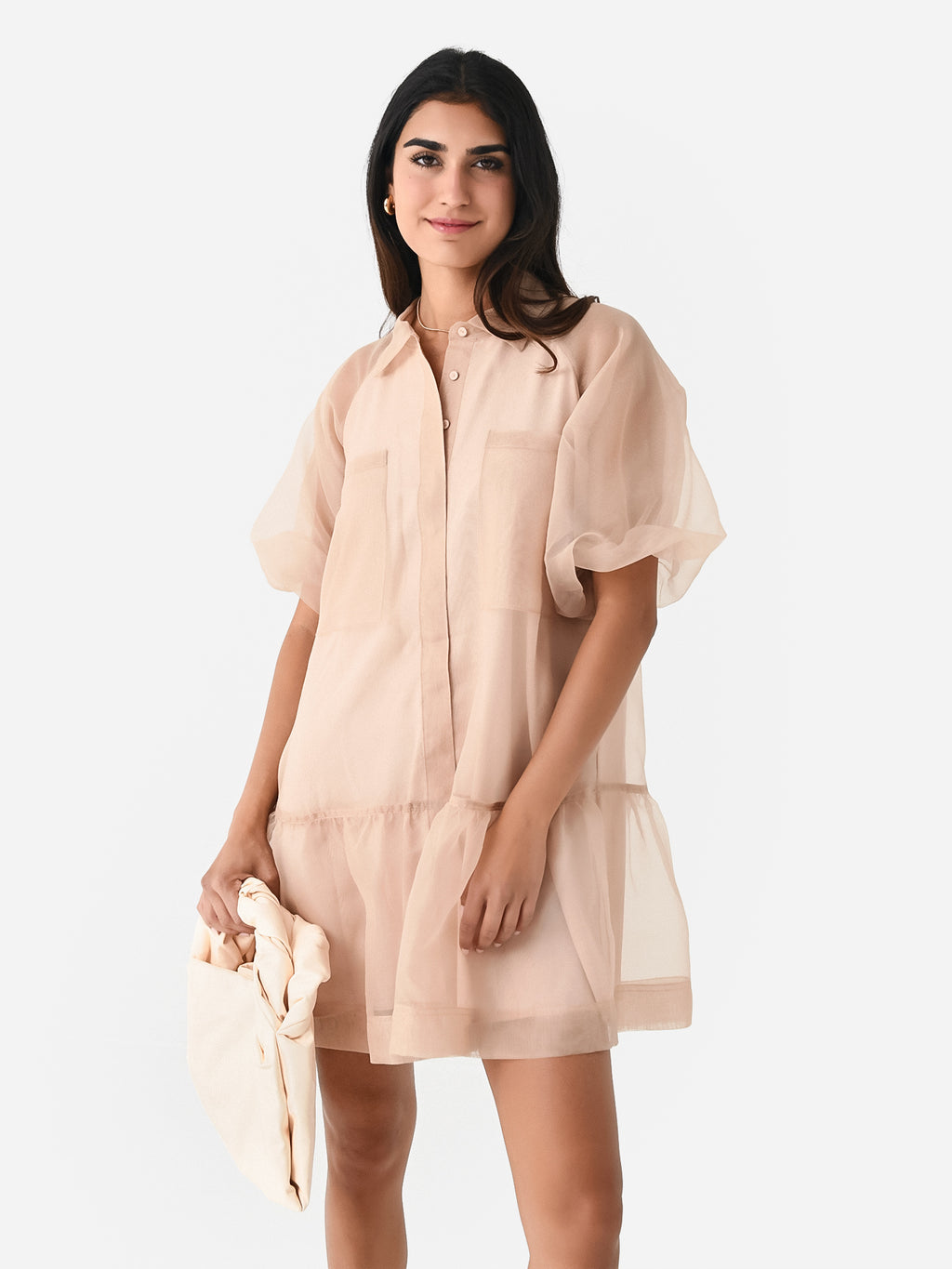Simkhai Women's Crissy Organza Mini Dress - Saint Bernard