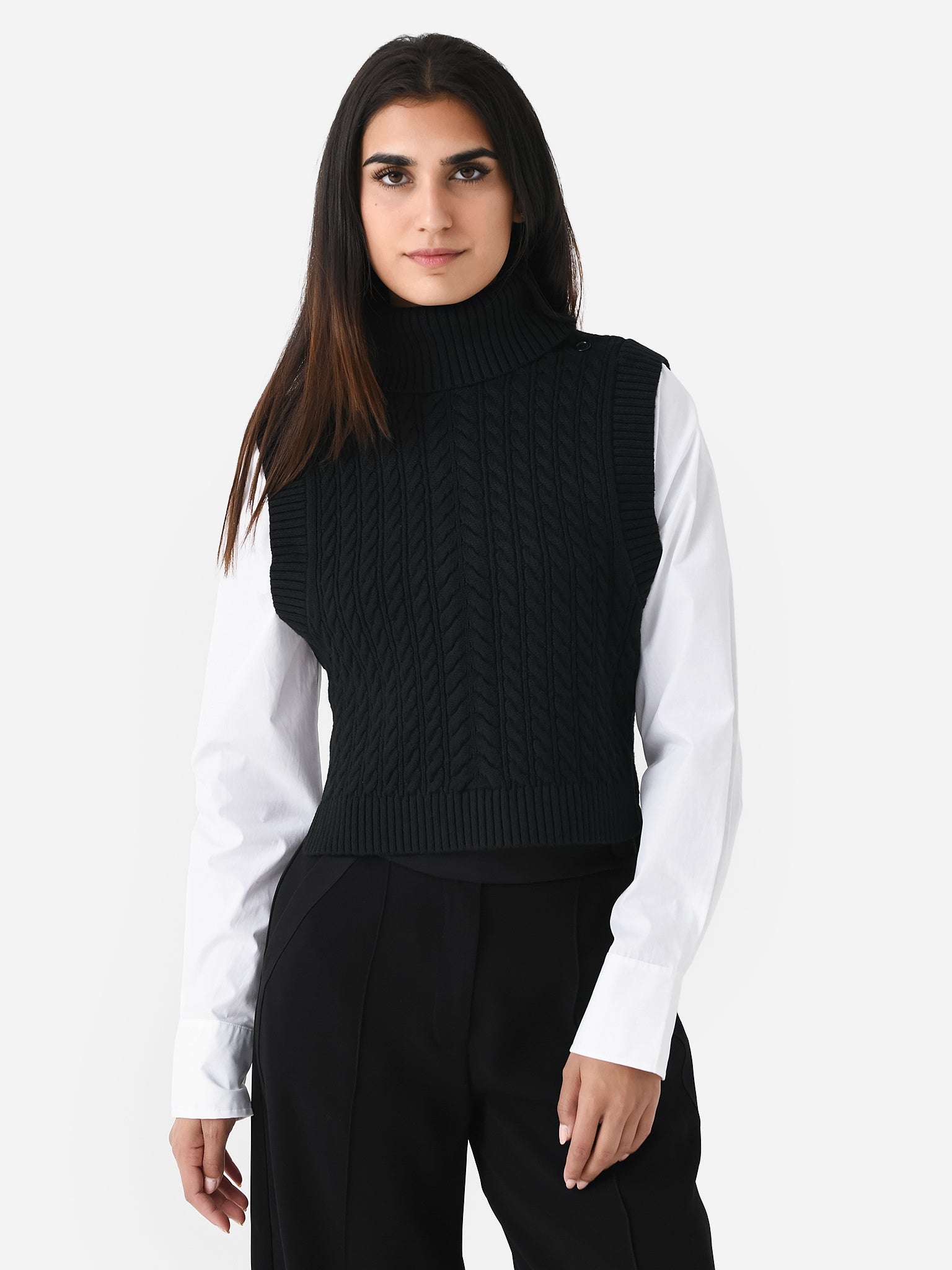 Simkhai Women's Linnea Combo Pullover Sweater - Saint Bernard