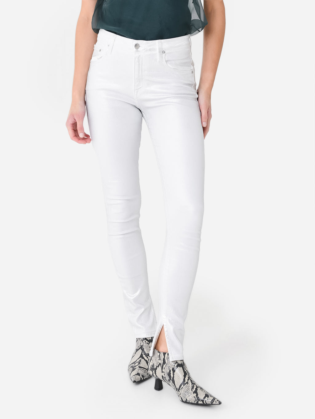 Simkhai Women's Rae High Rise Ankle Skinny Jean - Saint Bernard
