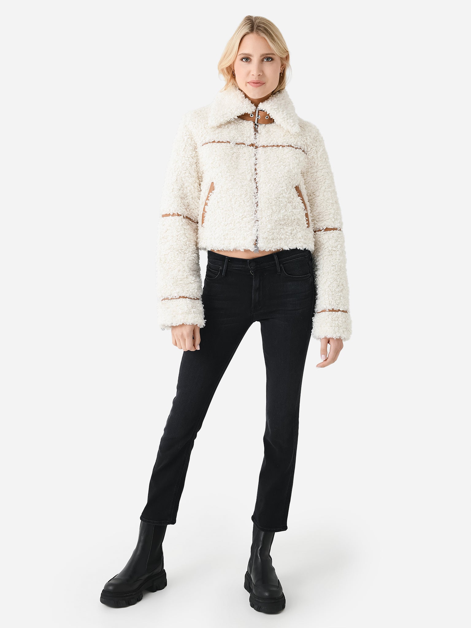 Simkhai Women's Triana Sherpa Jacket | $645.00 | Saint Bernard