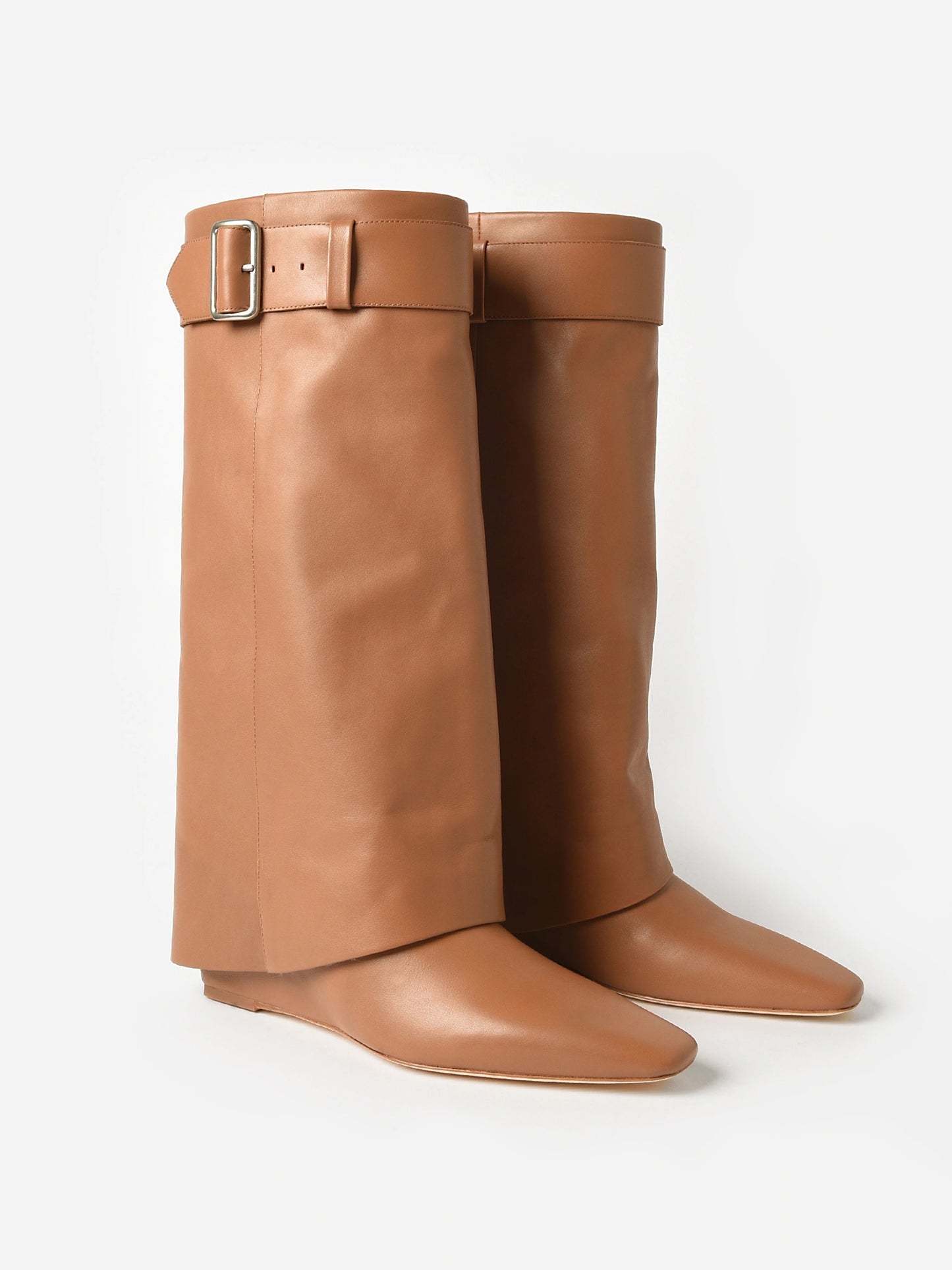 Simkhai Women's Freyja Belted Foldover Boot - Saint Bernard