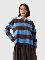 Simkhai Women's Carson Rugby Polo Sweater - Saint Bernard