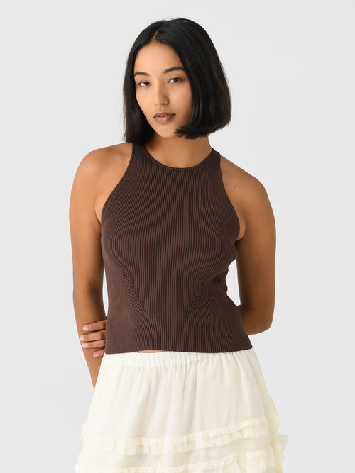 Simkhai Women's Reza Compact Rib Racerback Tank