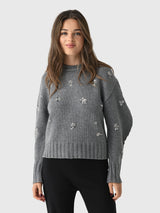 Simkhai Women's Coraline Crewneck Sweater - Saint Bernard