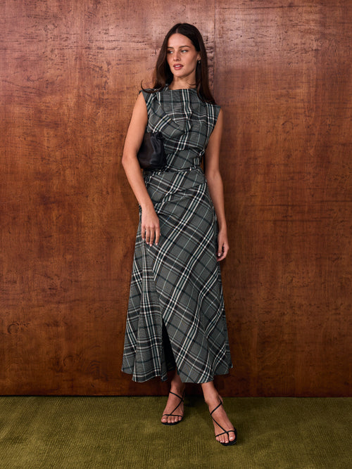 Simkhai Women's Burke Draped Midi Dress - Saint Bernard