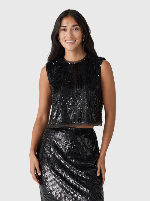 Simkhai Women's Cydia Sequin Top
