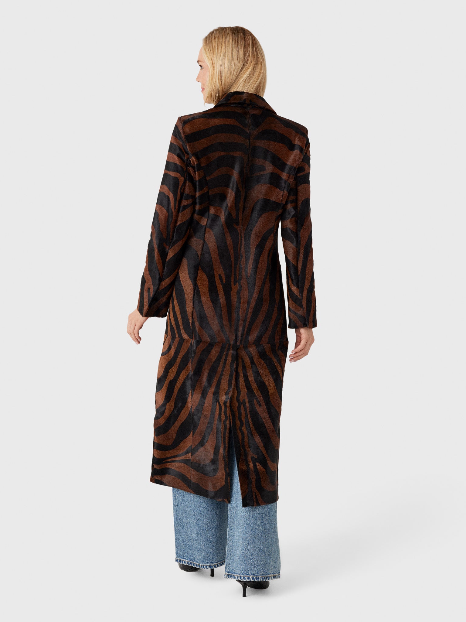 Simkhai Women's Rilo Pony Hair Coat - Saint Bernard