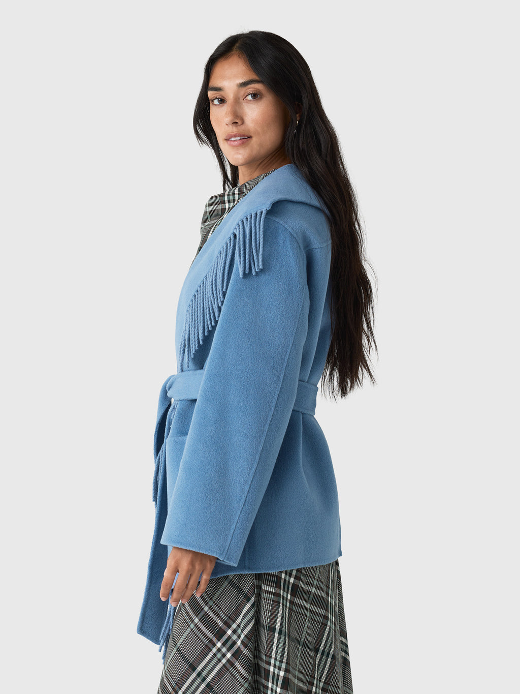 Simkhai Women's Rowen Fringe Jacket - Saint Bernard