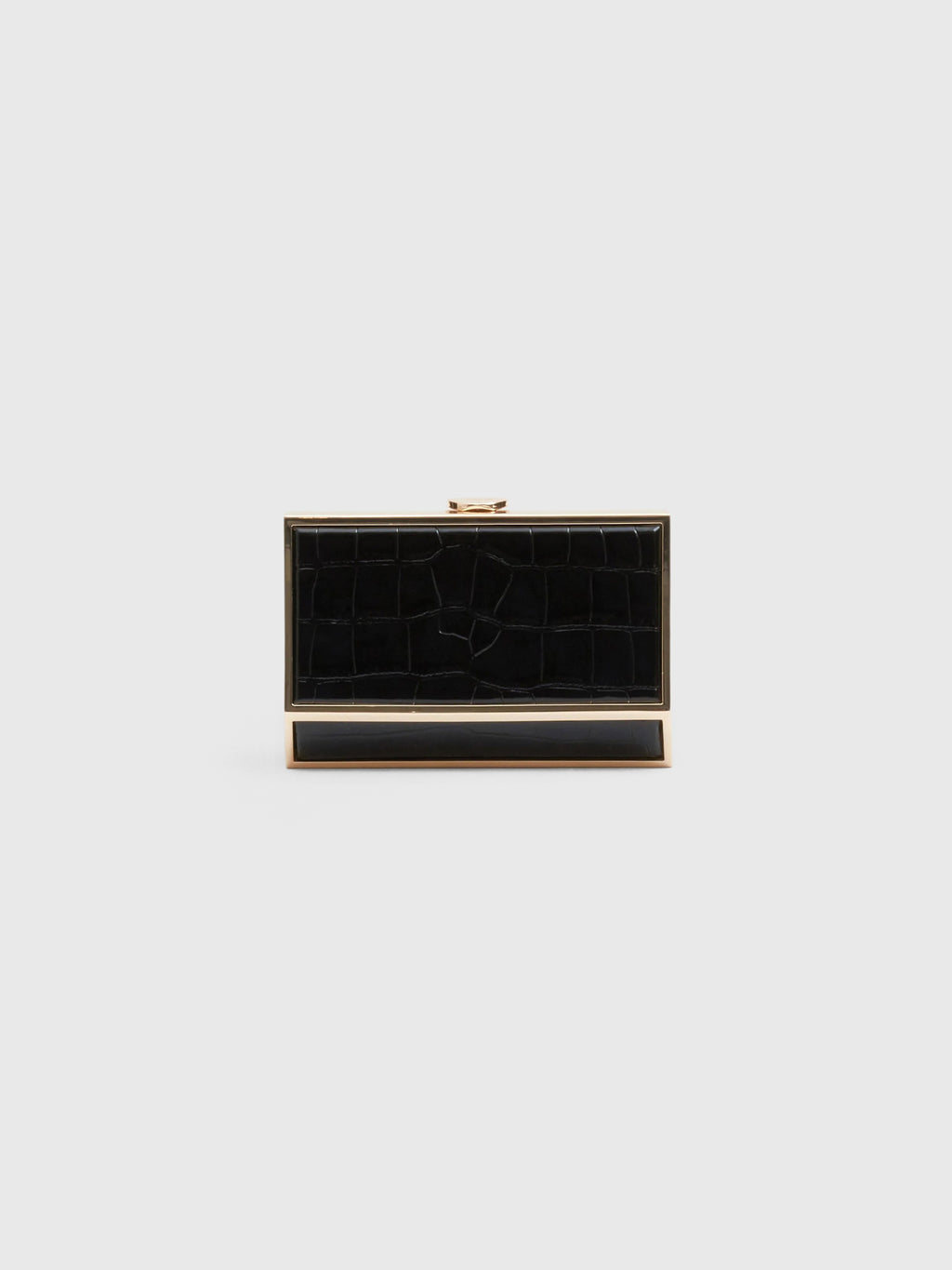 Simkhai Maddox Croc-Embossed Leather Clutch