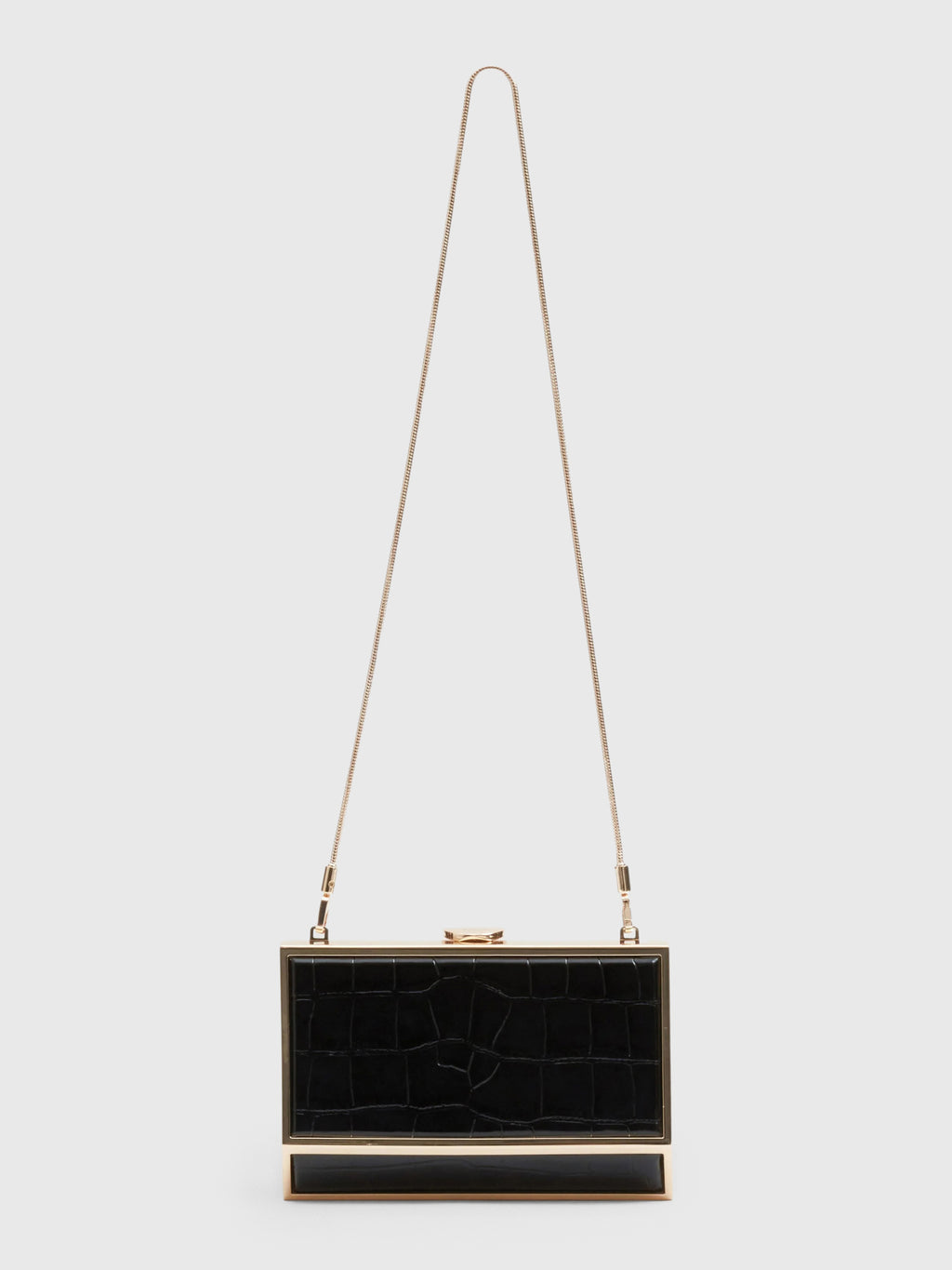 Simkhai Maddox Croc-Embossed Leather Clutch