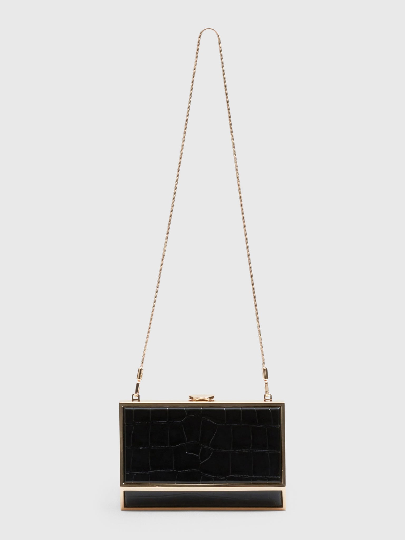 Simkhai Maddox Croc-Embossed Leather Clutch