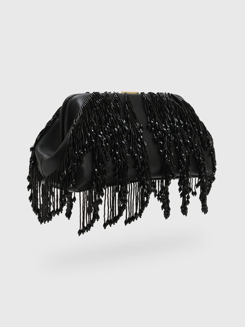 Simkhai Pia Beaded Fringe Clutch - Saint Bernard