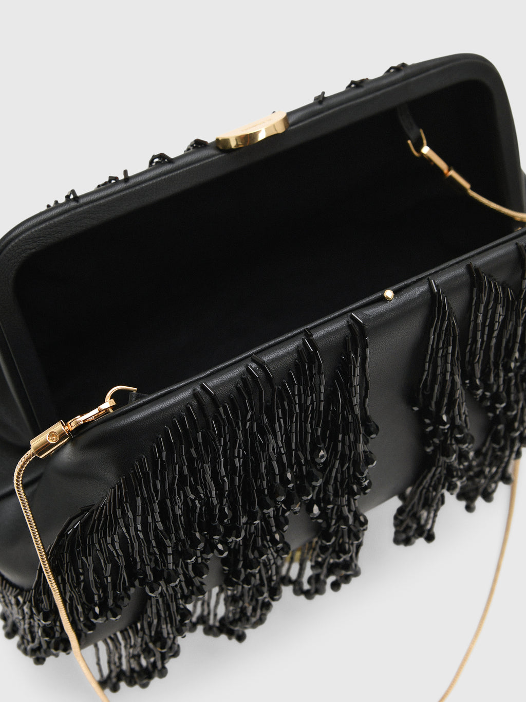 Simkhai Pia Beaded Fringe Clutch - Saint Bernard