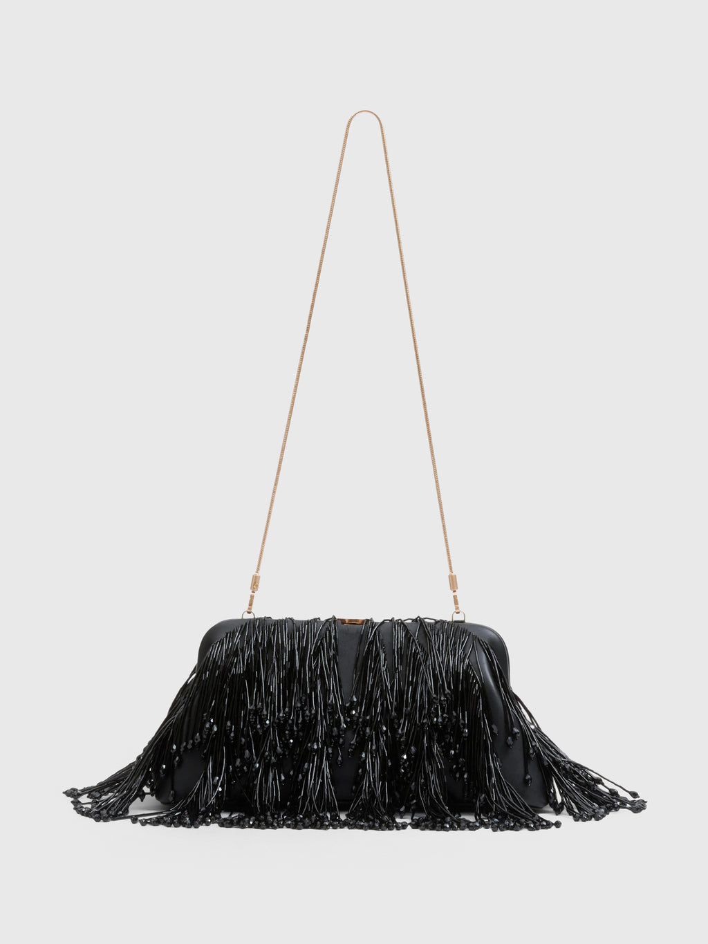Simkhai Pia Beaded Fringe Clutch