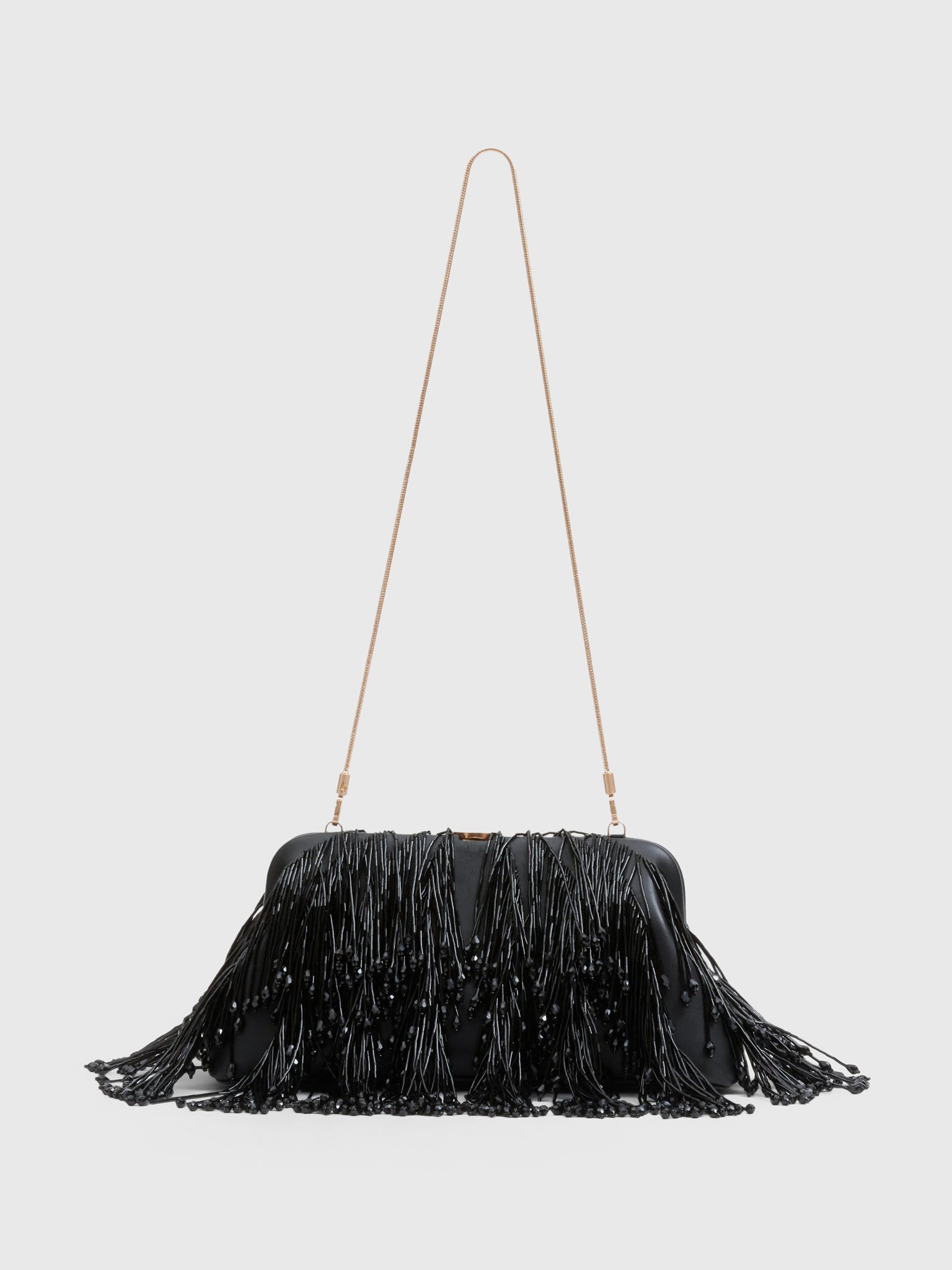 Simkhai Pia Beaded Fringe Clutch