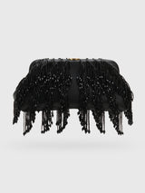 Simkhai Pia Beaded Fringe Clutch - Saint Bernard