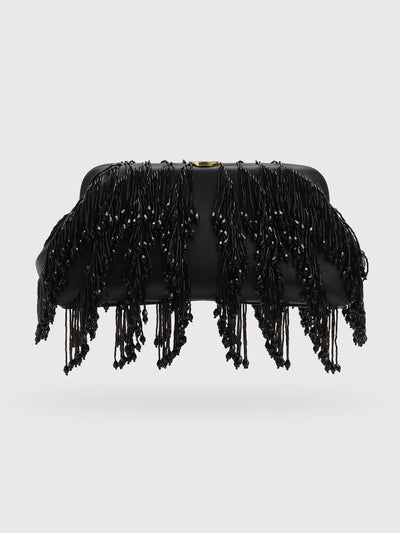 Simkhai Pia Beaded Fringe Clutch - Saint Bernard