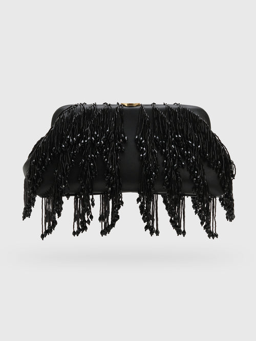 Simkhai Pia Beaded Fringe Clutch - Saint Bernard