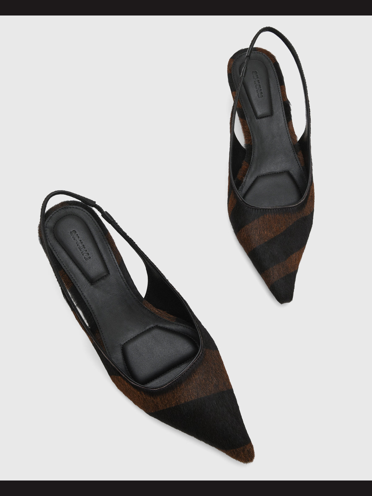 Simkhai Women's Jenny Calf Hair Slingback Pump - Saint Bernard