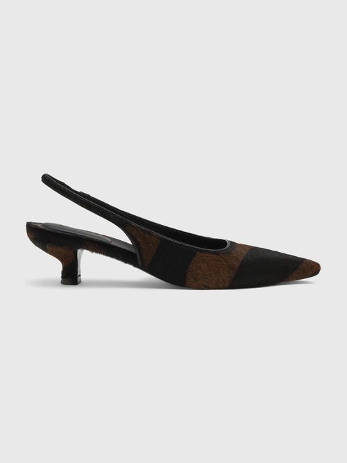 Simkhai Women's Jenny Calf Hair Slingback Pump - Saint Bernard