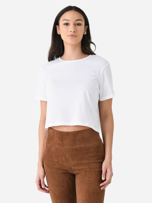 Organic John Patrick Women's Alba Cropped Tee