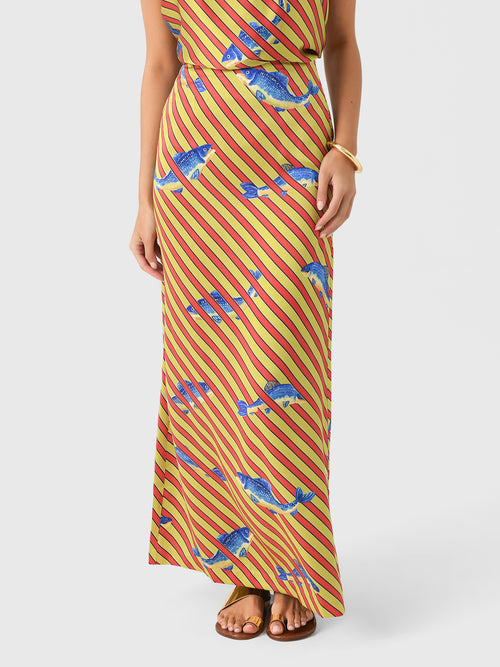 Alemais Women's Lorenza Silk Skirt